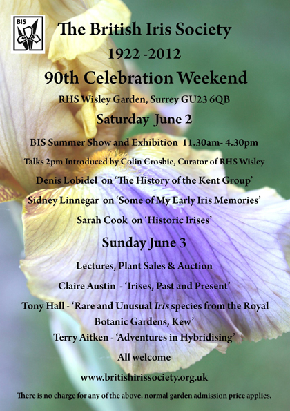 90th Birthday Celebrations of the British Iris Society